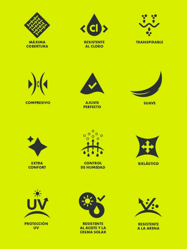 La bannière característica de Naks ofrece una cobertura máxima y una gran resistencia al cloro. Además, es altamente transpirable, proporcionando una comodidad extra durante el entrenamiento. Con control de humedad, su efecto compresivo y su elasticidad bi-direccional, la bannière ajusta perfectamente al cuerpo. Su textura suave y su protección contra los rayos UV, la arena, el aceite y las cremas solares hacen de ella la elección ideal para cualquier actividad en la playa o en la piscina. para mobil