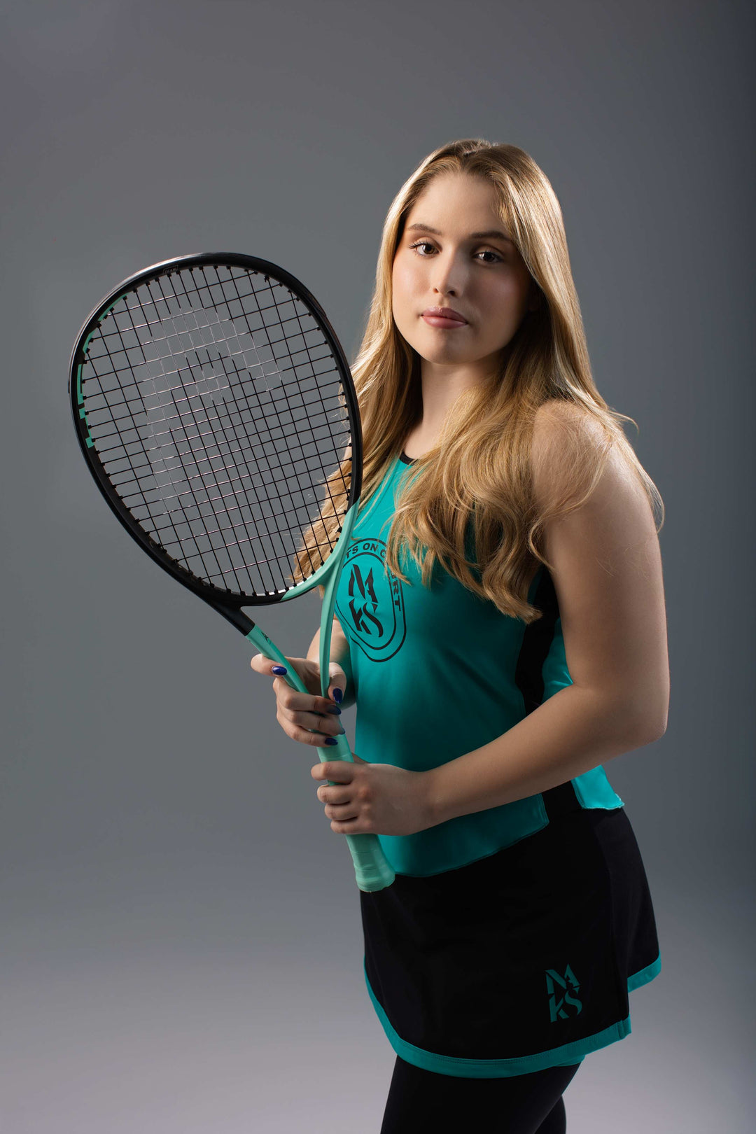 Camiseta Sin Mangas Verde / Negro