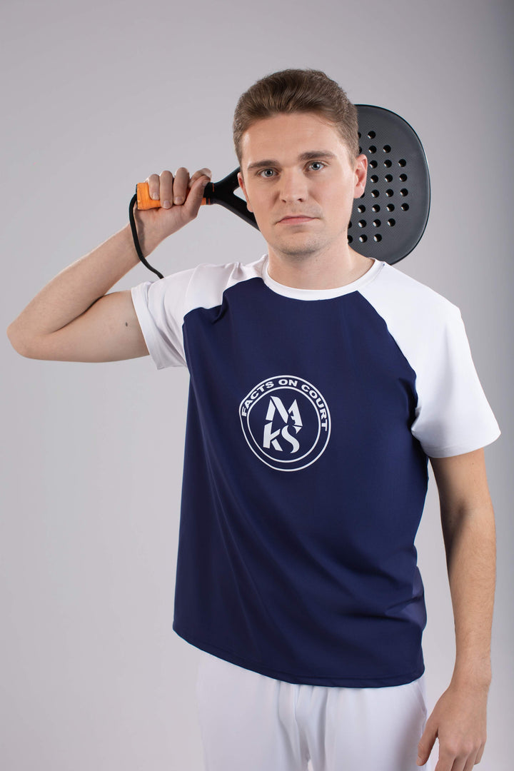 Camiseta Azul Marino / Blanco