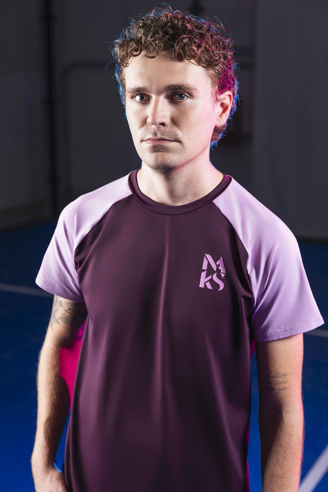 Camiseta Morada / Malva de hombre - vista 2
