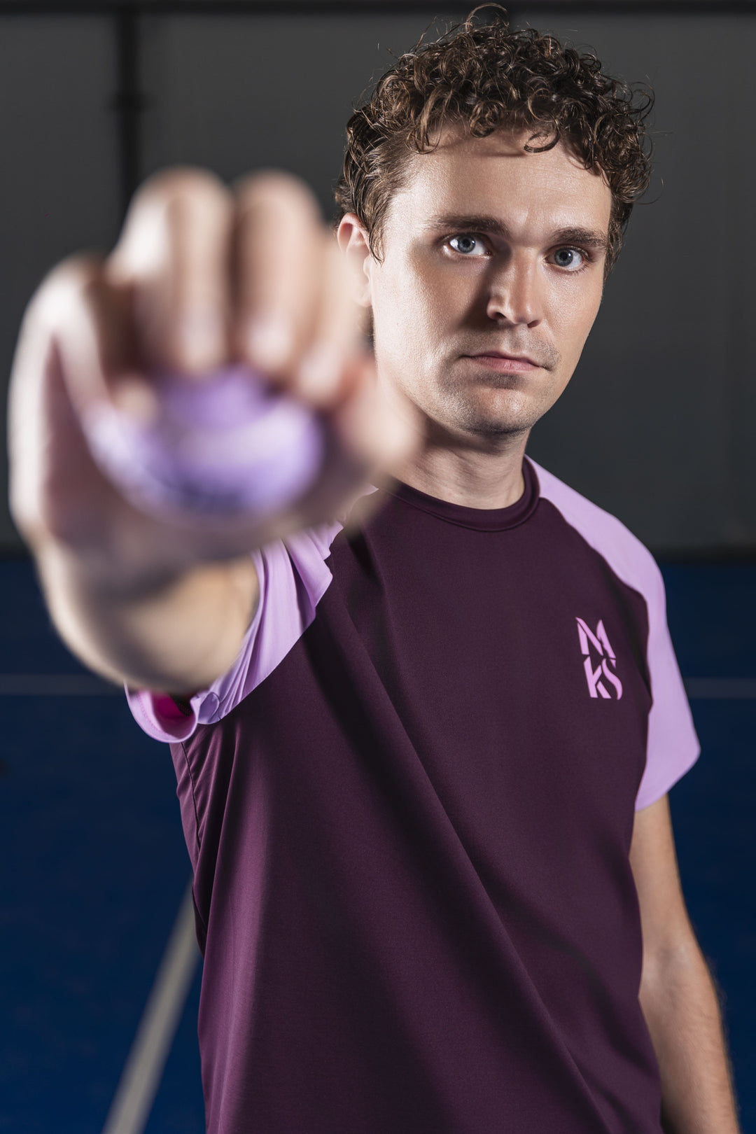 Camiseta Morada / Malva de hombre - vista 3